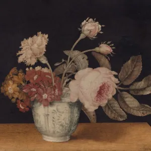 Blumen in einem Delfter Krug, 1663. Schöpfer: Alexander Marshall