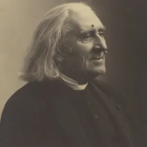 Liszt Print, 1886 Profile Portrait