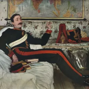 Frederick Gustavus Burnaby, 1870 Print by James Tissot Frederick Gustavus Burnaby, 1870 Print by James Tissot