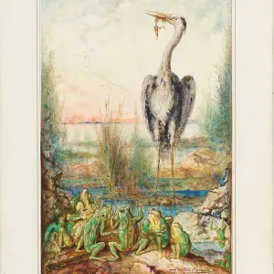 Gustave Moreau's The Frogs Asking for a King, 1881 Print Gustave Moreau's The Frogs Asking for a King, 1881 Print