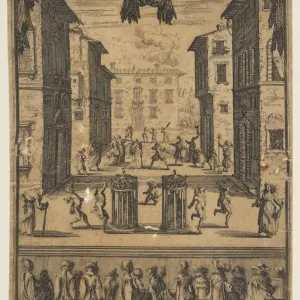 Frontispiece Print of The Buffoons, 1639 Frontispiece Print of The Buffoons, 1639