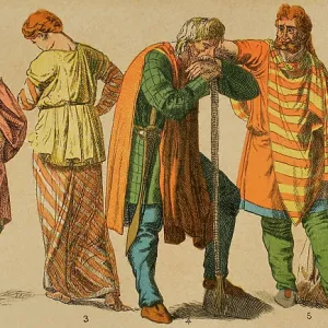 Gauls Print, 1881 Engraving Gauls Print, 1881 Engraving