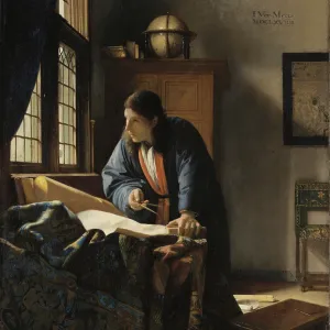 Jan Vermeer's The Geographer Print, 1669 Jan Vermeer's The Geographer Print, 1669