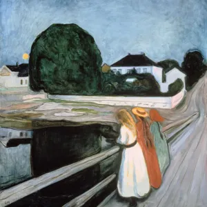 Edvard Munch's "Girls on the Bridge" Print, 1901