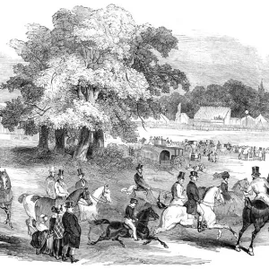 Gorhambury Races - aus einem Skizzen im Park, 1844. Ersteller: Unbekannt. Gorhambury Races - aus einem Skizzen im Park, 1844. Ersteller: Unbekannt.