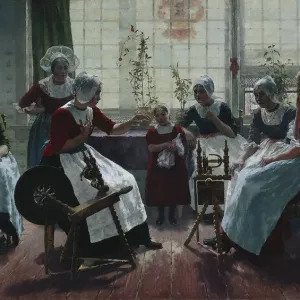 La storia del fantasma, 1887. Creatore: Walter McEwen (americano, 1860-1943). La storia del fantasma, 1887. Creatore: Walter McEwen (americano, 1860-1943).