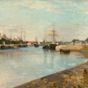 The Harbor at Lorient, 1869 Print The Harbor at Lorient, 1869 Print