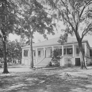 Home of Jefferson Davis, Beauvoir Print, c1897 Home of Jefferson Davis, Beauvoir Print, c1897