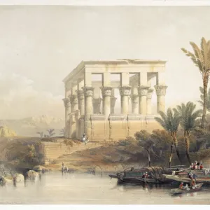 The Hypaethral Temple at Philae, Egypt, 1849 Print The Hypaethral Temple at Philae, Egypt, 1849 Print