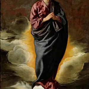 Velazquez's The Immaculate Conception Print, c. 1617 Velazquez's The Immaculate Conception Print, c. 1617
