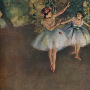 Deux Danseuses Sur La Scène, 1874 (1946). Artiste : Edgar Degas. Deux Danseuses Sur La Scène, 1874 (1946). Artiste : Edgar Degas.