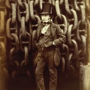 Isambard Kingdom Brunel Before the Great Eastern Launch, 1857 Print