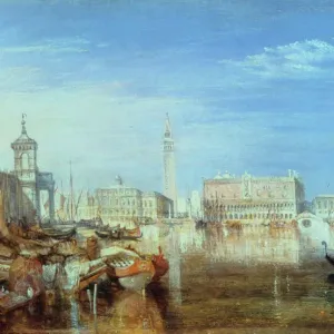 JMW Turner's Print of Venice Scene with Canaletto at Easel, 1833 JMW Turner's Print of Venice Scene with Canaletto at Easel, 1833