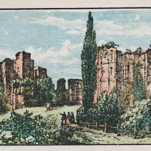 Kenilworth Castle Print, a Ruined Medieval Structure