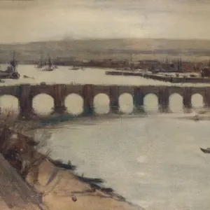 Berwick Bridge, c1912, (c1915). Artiste : David Young Cameron.