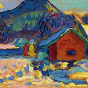 Étude d'hiver avec montagne, 1908.