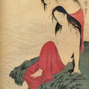 Utamaro's Pearl Divers Print, c1797-98 Utamaro's Pearl Divers Print, c1797-98