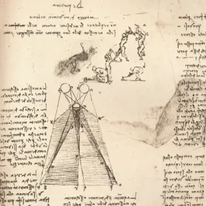 Leonardo da Vinci, Diagram of Light and Shade (1883 Print)