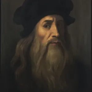 Leonardo da Vinci, Self-Portrait Print, 1505-1510