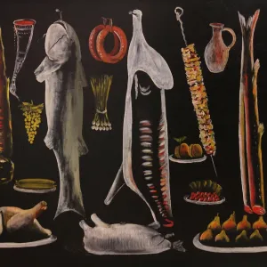 Still Life Print, State Georgian Art Museum Collection Still Life Print, State Georgian Art Museum Collection