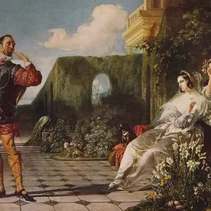 Daniel Maclise's Print of Malvolio and the Countess, c1840 Daniel Maclise's Print of Malvolio and the Countess, c1840
