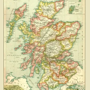 Heritage Images Print: Map of Scotland, 1902 Heritage Images Print: Map of Scotland, 1902