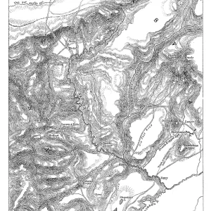 Print of the Transvaal border map, 1881 Print of the Transvaal border map, 1881