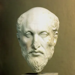 Heritage Images Print: Marble Head of Plotinus (205-270) Heritage Images Print: Marble Head of Plotinus (205-270)