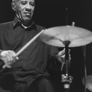 Max Roach Print - A photograph of Max Roach in performance