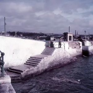 Print of The Mayflower Steps, Plymouth Print of The Mayflower Steps, Plymouth