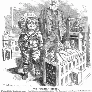 Print of The Model School, 1882
