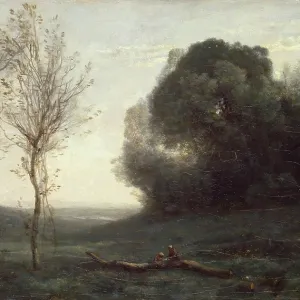 Morgen, 1860. Künstler: Jean-Baptiste-Camille Corot.