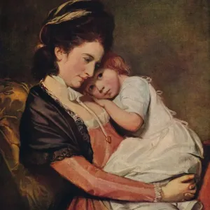 Mrs Johnstone and her Son Print, 1775-1780, by George Romney Mrs Johnstone and her Son Print, 1775-1780, by George Romney