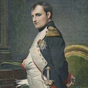 Napoleon in His Study, c1800, Print (1896) Napoleon in His Study, c1800, Print (1896)