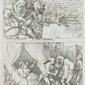 February 7, 1789 Print: A New Speaker and The Wedding Night