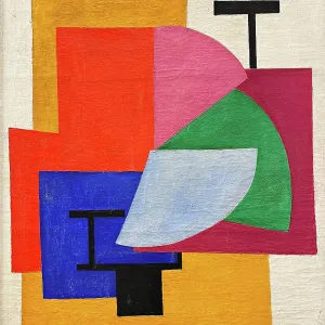Bild ohne Gegenstand. Suprematismus, 1916. Künstler: Rozanova, Olga Vladimirovna (1886-1918)