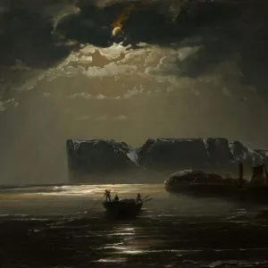 Der Nordkap unter dem Mondlicht, 1848. Künstler: Peder Balke