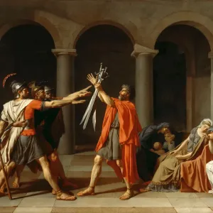The Oath of the Horatii Print, Louvre Collection The Oath of the Horatii Print, Louvre Collection