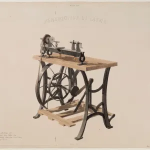 Perspective of Lathe Print, 1860 Perspective of Lathe Print, 1860