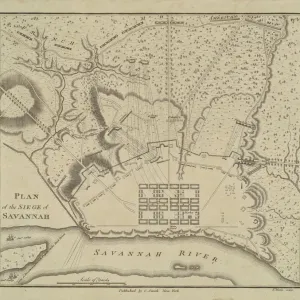Heritage Images Print: Plan of the Siege of Savannah, 1796 Heritage Images Print: Plan of the Siege of Savannah, 1796