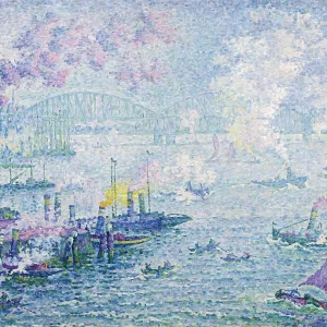 Print of The Port of Rotterdam, 1907 by Paul Signac Print of The Port of Rotterdam, 1907 by Paul Signac