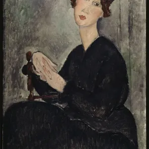 Modigliani's Portrait of Dedie, 1918 Print Modigliani's Portrait of Dedie, 1918 Print