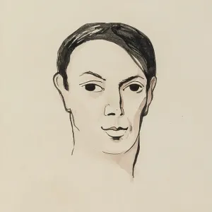 Print of Picasso's Portrait, c1920-1925