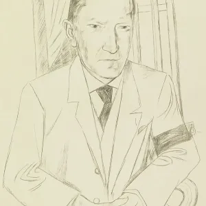 Porträt von Reinhard Piper (1879 - 1953), 1921. Ersteller : Beckmann, Max (1884 - 1950) Porträt von Reinhard Piper (1879 - 1953), 1921. Ersteller : Beckmann, Max (1884 - 1950)
