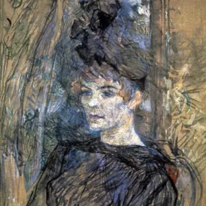 Print of Suzanne Valadon, a woman in 19th-century attire Print of Suzanne Valadon, a woman in 19th-century attire