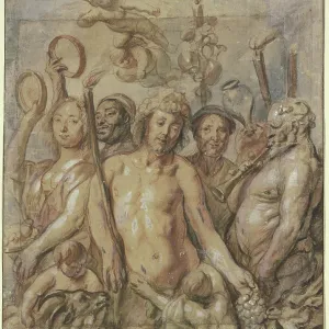 Print of Jacob Jordaens' Procession of Bacchus Print of Jacob Jordaens' Procession of Bacchus