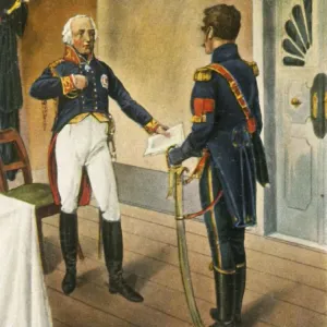 Il generale prussiano Courbiere, comandante di Graudenz, e l'inviato francese Savary, 1807, (1936). Il generale prussiano Courbiere, comandante di Graudenz, e l'inviato francese Savary, 1807, (1936).