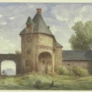 Complex monastique romane, laissé à l'abandon, XIXe siècle. Créateur : Karl Peter Burnitz.
