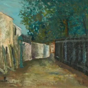 Rue Saint-Vincent, Montmartre, um 1908-1910. Künstler: Utrillo, Maurice (1883-1955) Rue Saint-Vincent, Montmartre, um 1908-1910. Künstler: Utrillo, Maurice (1883-1955)