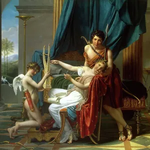 Sappho and Phaon Print, 1809 Sappho and Phaon Print, 1809